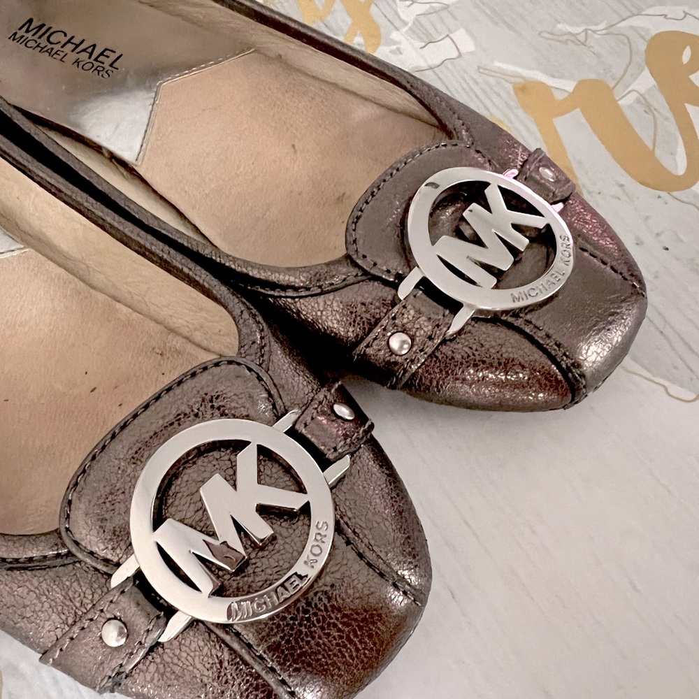 Metallic Michael Kors Flats
